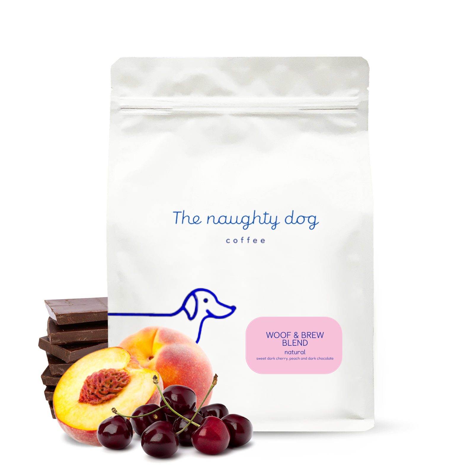 Výběrová káva The naughty dog WOOF & BREW ESPRESSO blend - 1000 g