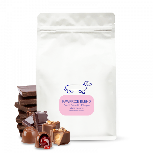 Výběrová káva The naughty dog PAWFFICE BLEND - 1000 g