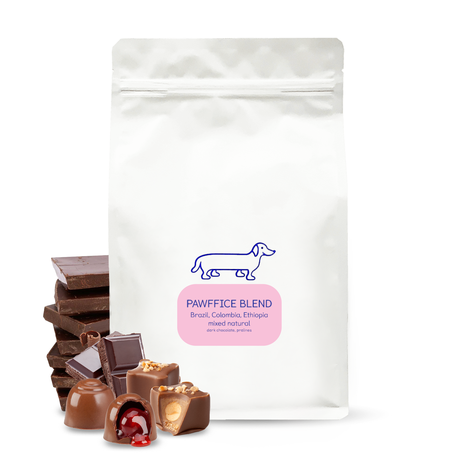 Výběrová káva The naughty dog PAWFFICE BLEND - 1000 g