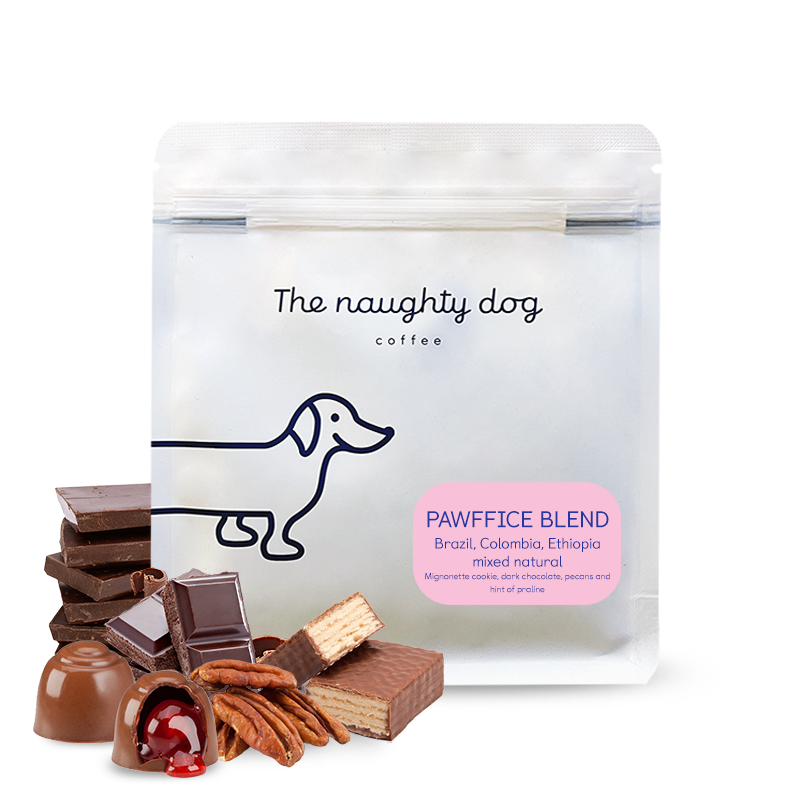 Výběrová káva The naughty dog PAWFFICE ESPRESSO BLEND #2