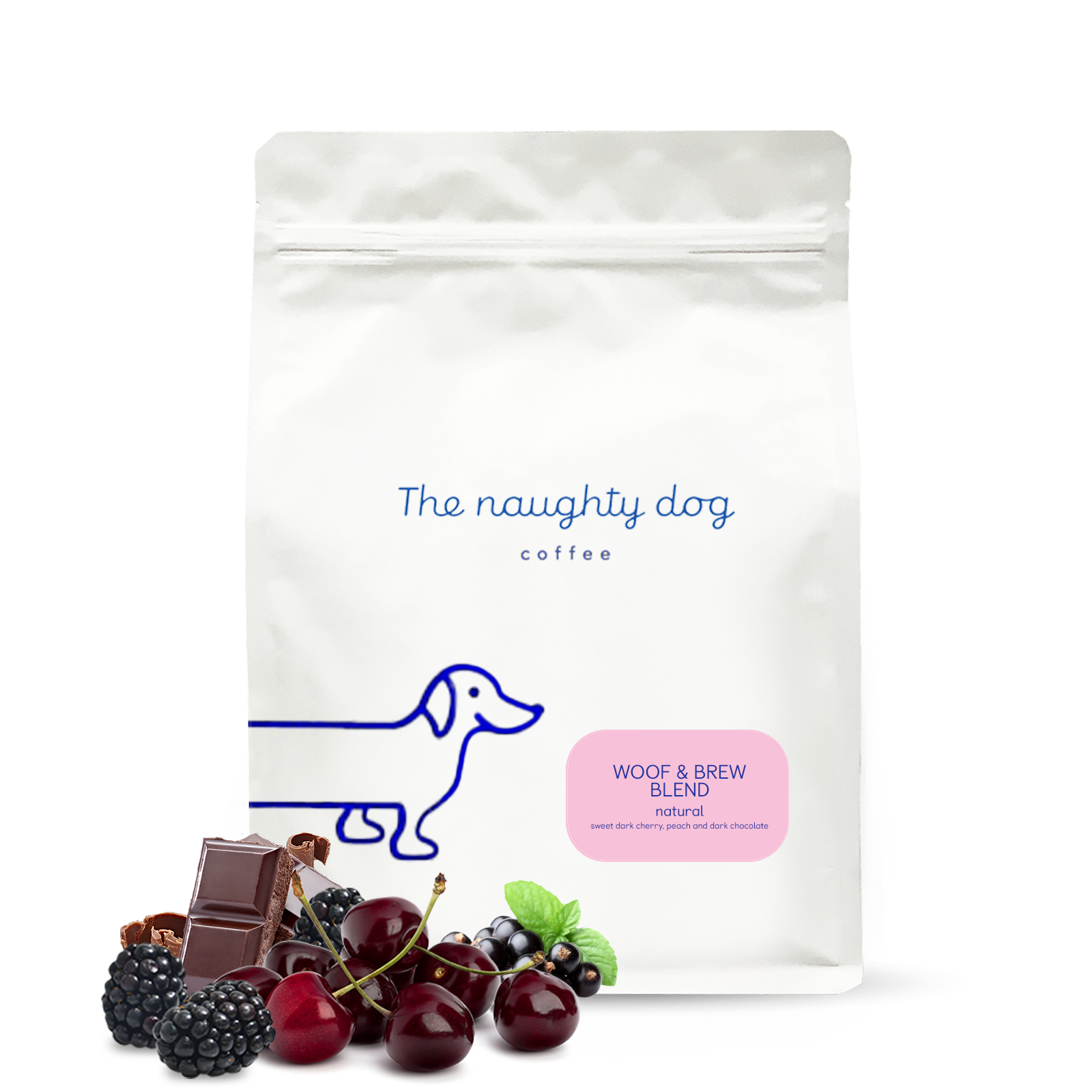 Výběrová káva The naughty dog WOOF & BREW ESPRESSO blend #2 - 1000 g
