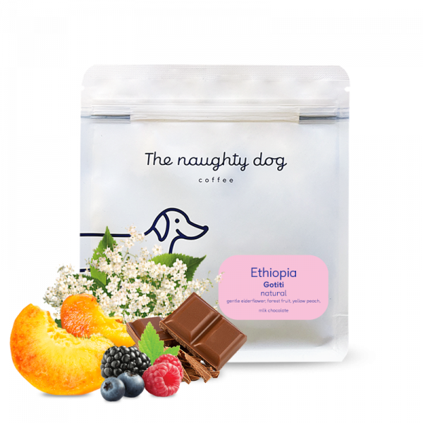 Výběrová káva The naughty dog Etiopie GOTITI