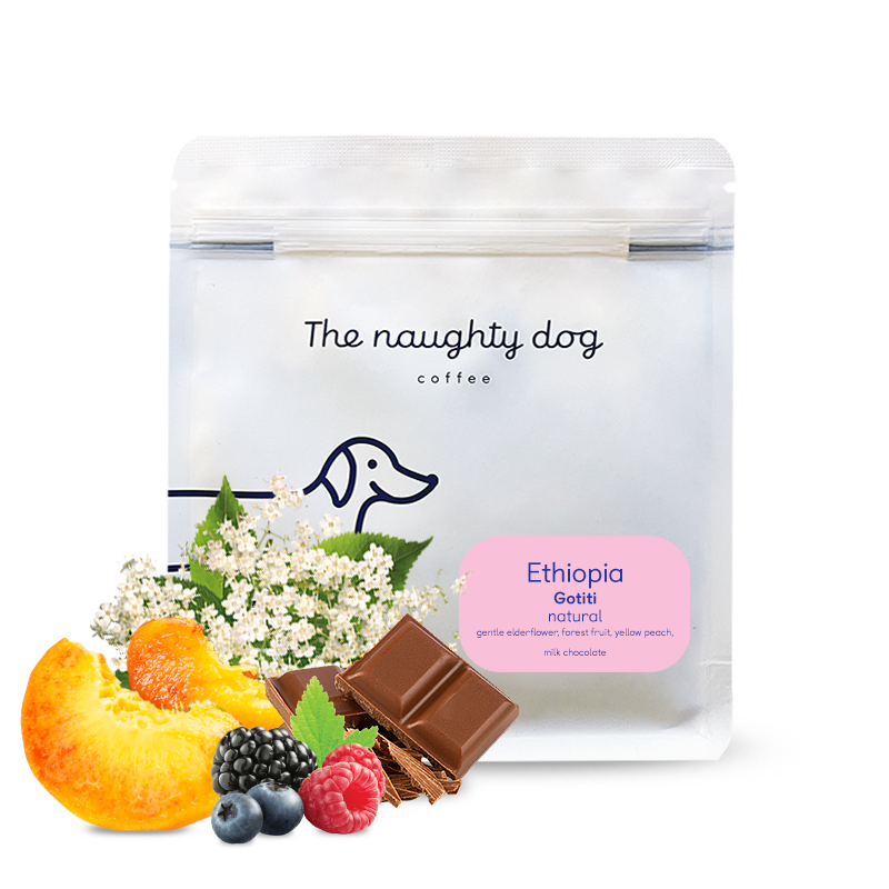 Výběrová káva The naughty dog Etiopie GOTITI