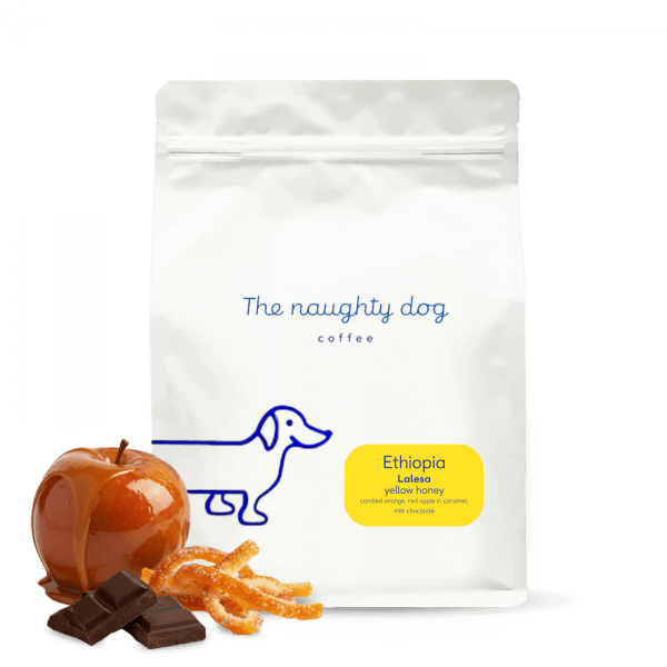 Výběrová káva The naughty dog Etiopie LALESA - 1000g