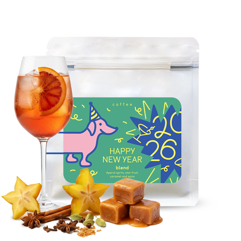 Výběrová káva The naughty dog HAPPY NEW YEAR blend 2026 