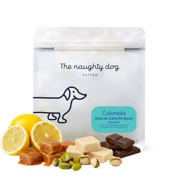 Kolumbie HUILA DE CAŇA EA DECAF - bezkofeinová - The naughty dog