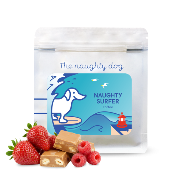 Výběrová káva The naughty dog NAUGHTY SURFER ESPRESSO blend