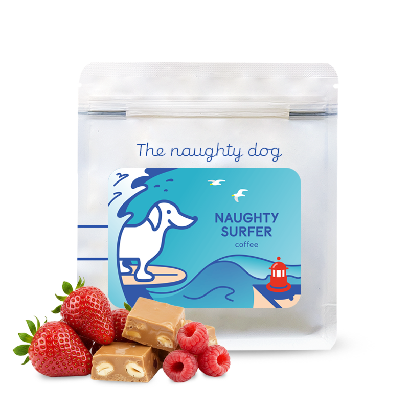 Výběrová káva The naughty dog NAUGHTY SURFER ESPRESSO blend
