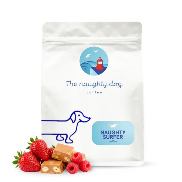 Výběrová káva The naughty dog NAUGHTY SURFER ESPRESSO blend - 1000 g