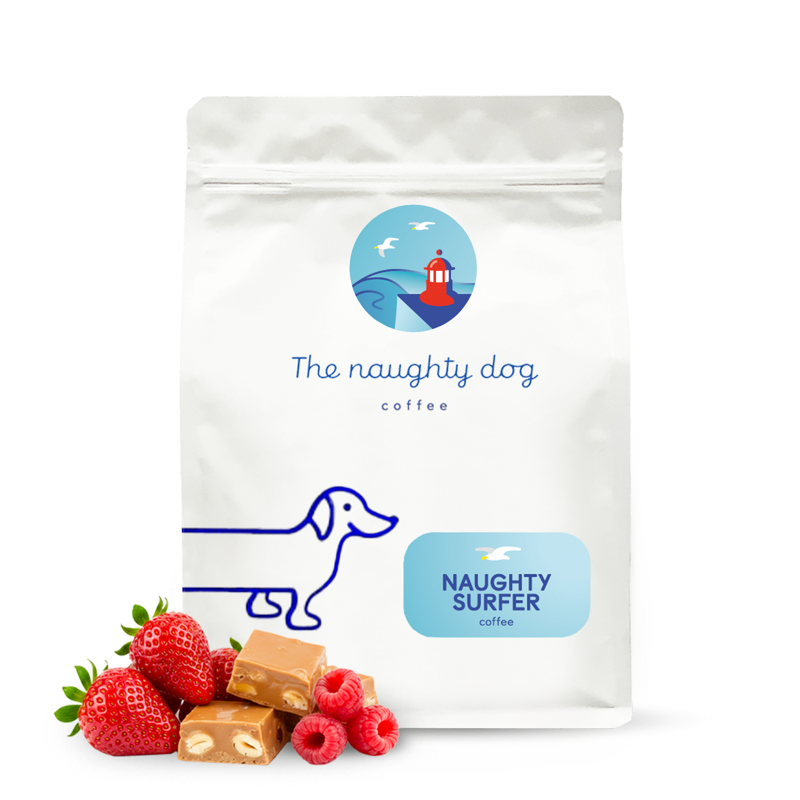 Výběrová káva The naughty dog NAUGHTY SURFER ESPRESSO blend - 1000 g