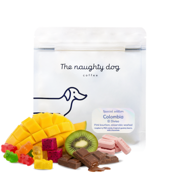 Kolumbie EL DIVISO DECAF - speciální edice - The naughty dog