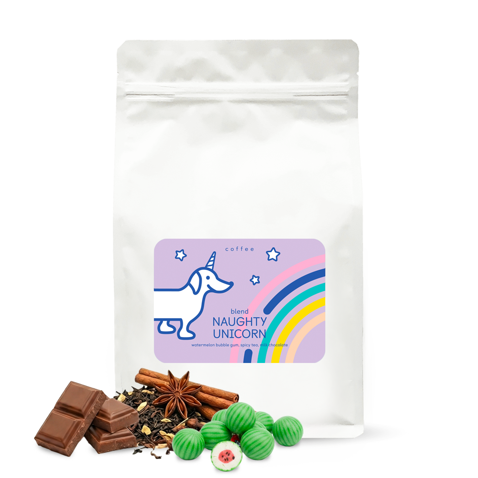Výběrová káva The naughty dog UNICORN BLEND #13 -1000 g