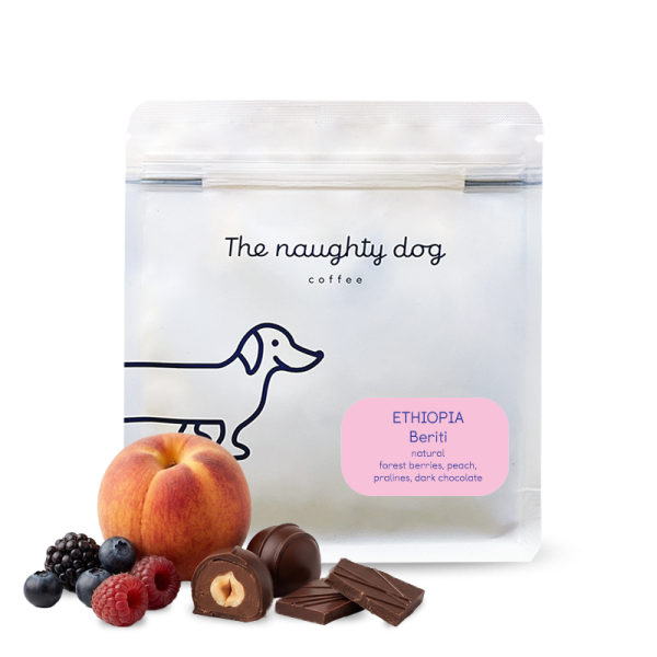 Výběrová káva The naughty dog Etiopie BERITI