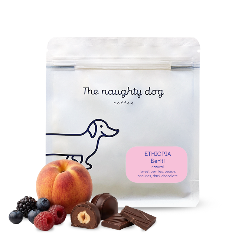 Výběrová káva The naughty dog Etiopie BERITI