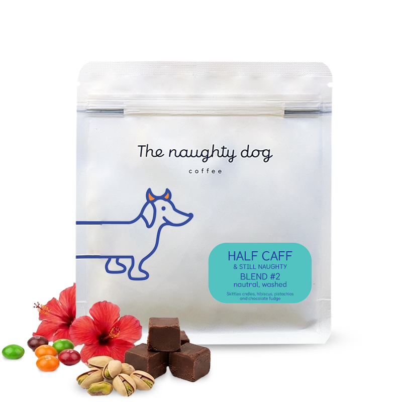 Výběrová káva The naughty dog HALF CAFF & STILL NAUGHTY blend  #2