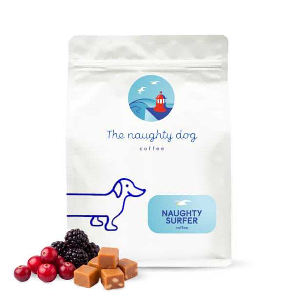 Výběrová káva The naughty dog NAUGHTY SURFER ESPRESSO blend #3 - 1000 g