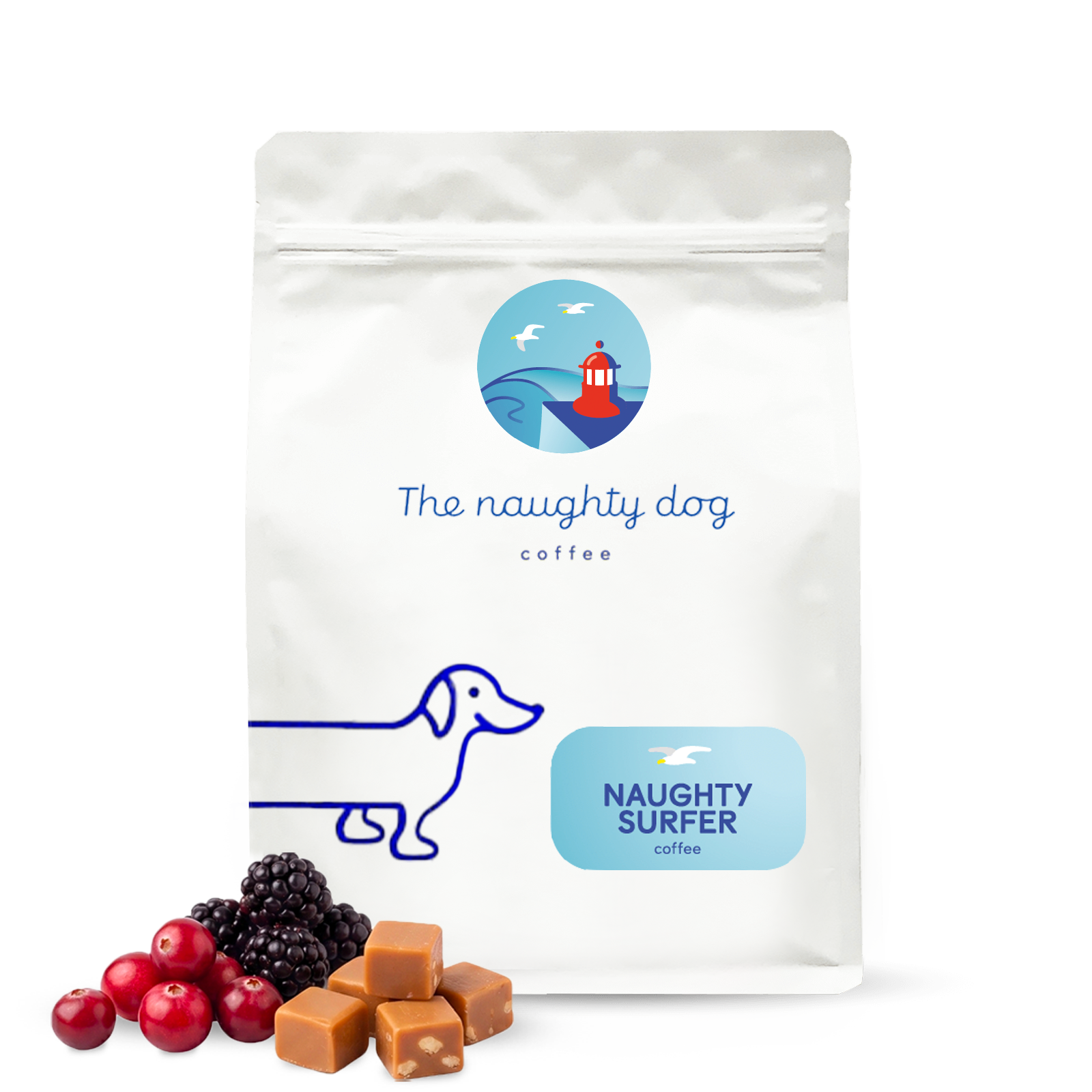 Výběrová káva The naughty dog NAUGHTY SURFER ESPRESSO blend #3 - 1000 g