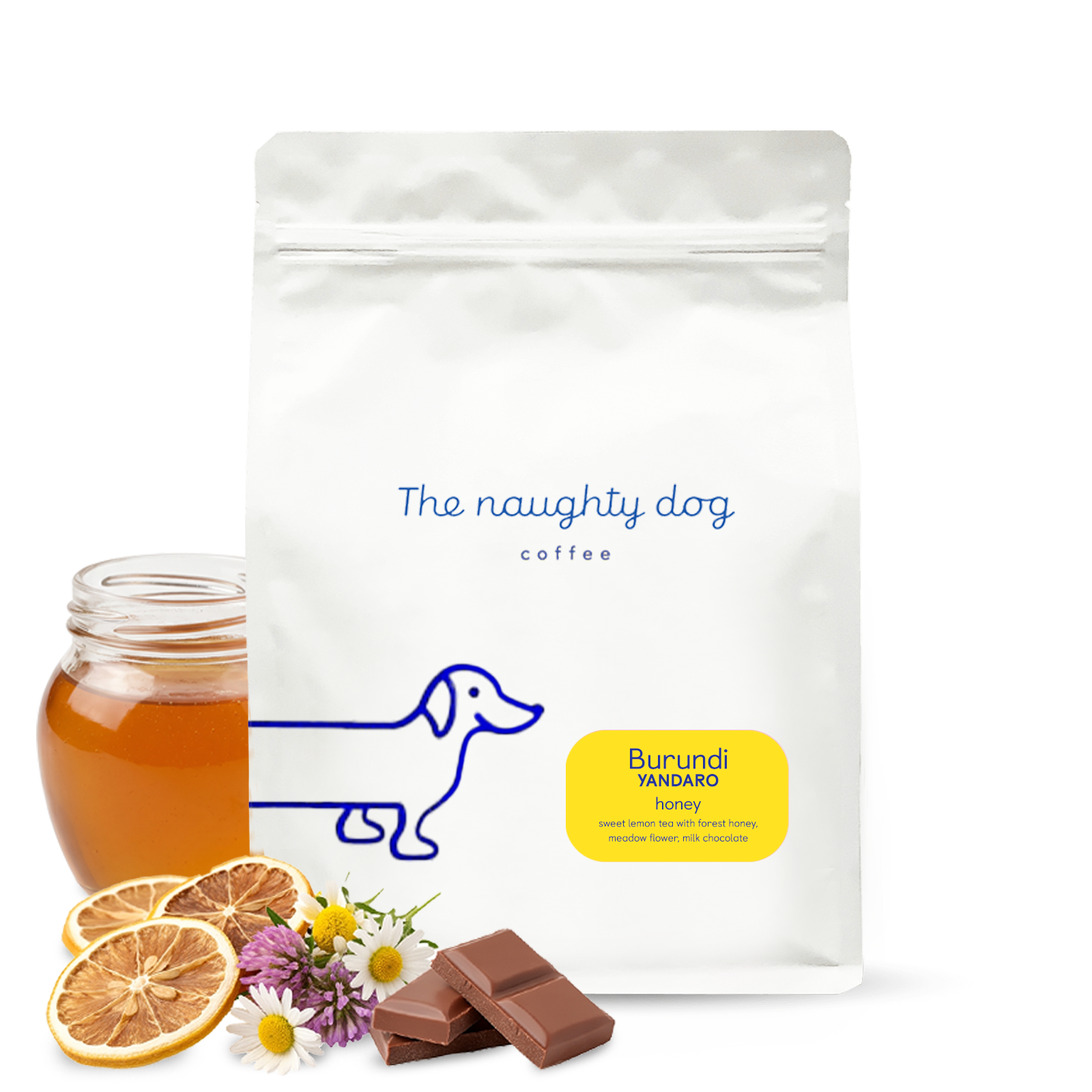 Výběrová káva The naughty dog Burundi YANDARO HONEY - 1000g