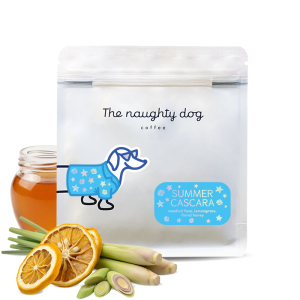 Výběrová káva The naughty dog SUMMER CASCARA - kávové slupky