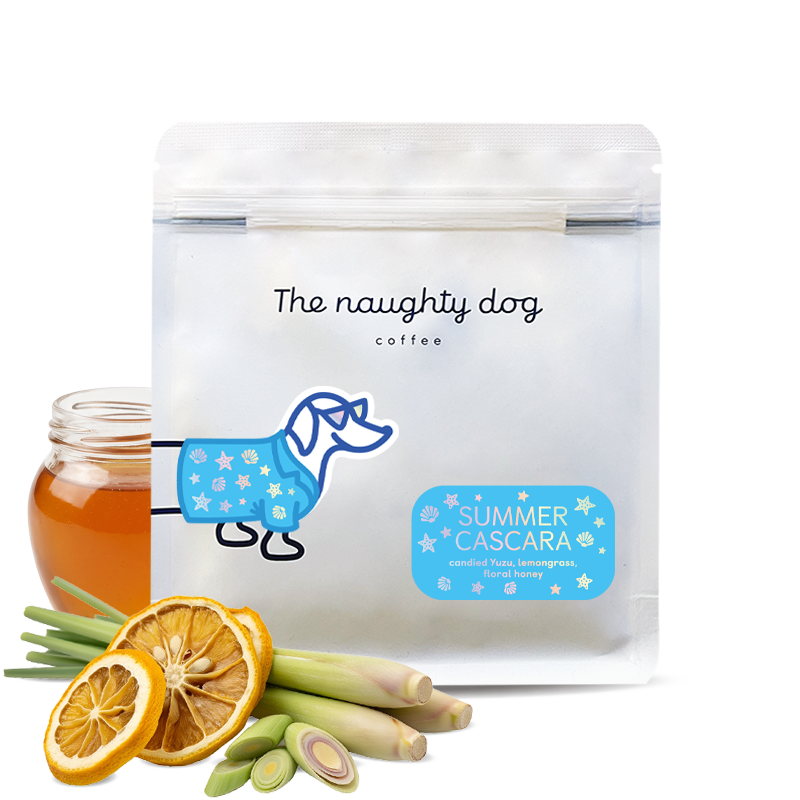 Výběrová káva The naughty dog SUMMER CASCARA - kávové slupky