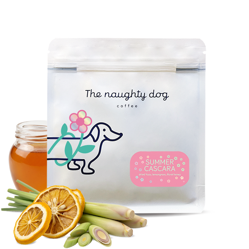 Výběrová káva The naughty dog SUMMER CASCARA - kávové slupky