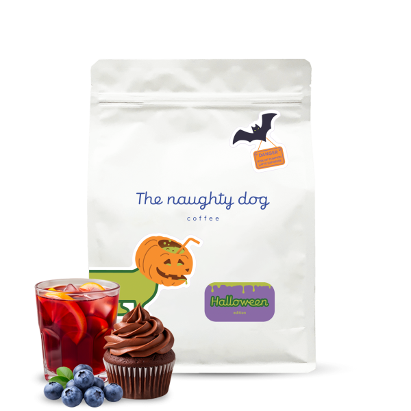 Výběrová káva The naughty dog HALLOWEEN coffee - 1000 g