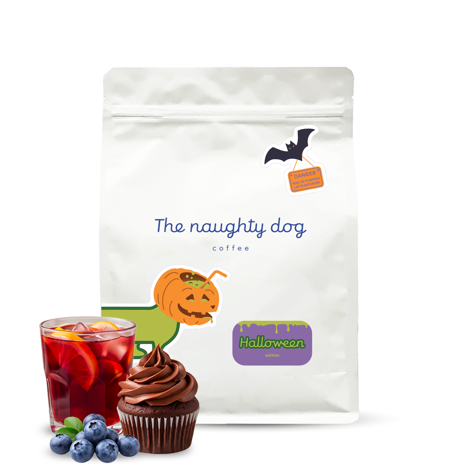 Výběrová káva The naughty dog HALLOWEEN coffee - 1000 g