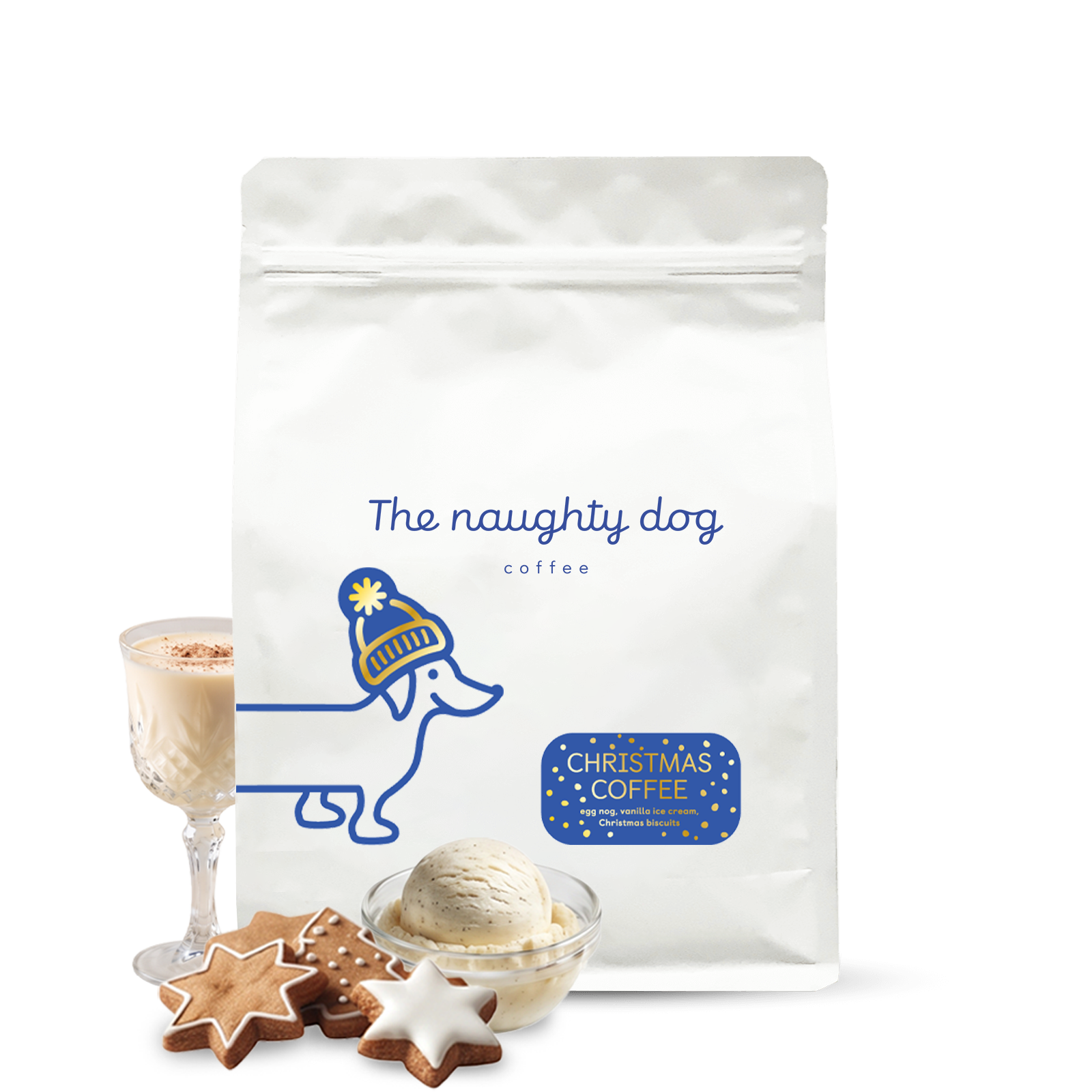 Výběrová káva The naughty dog CHRISTMAS COFFEE - Vánoční limitka 1000 g