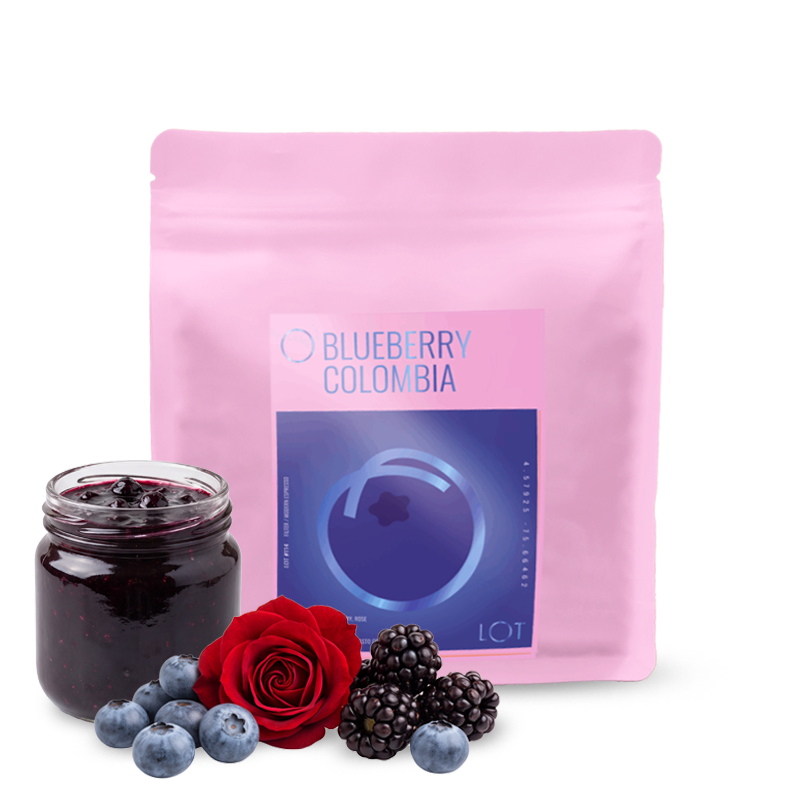 Výběrová káva Lot Roastery Kolumbie BLUEBERRY - 150g