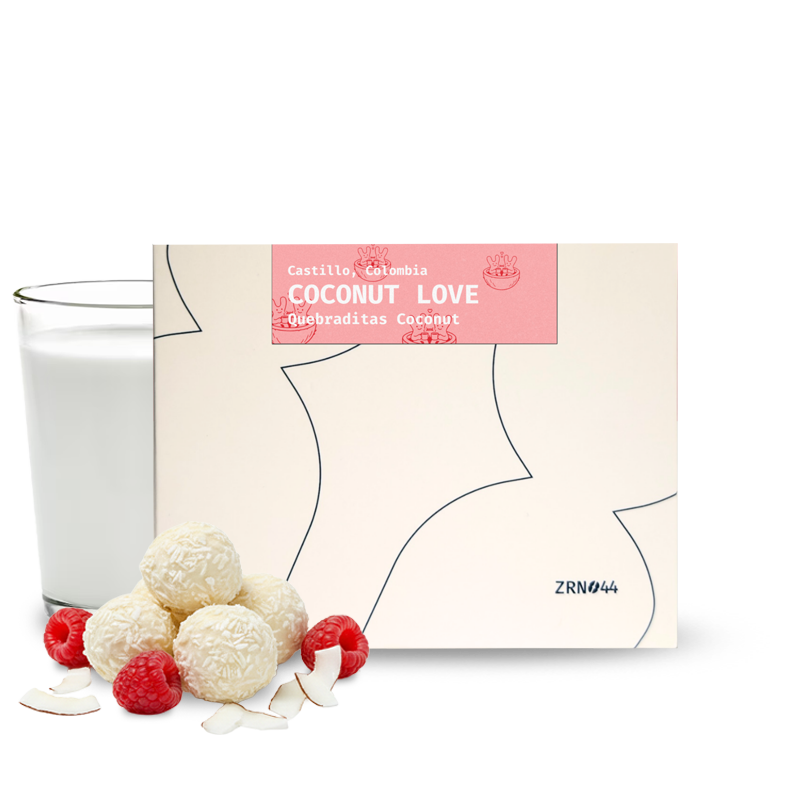 Výběrová káva Zrno44 Kolumbie COCONUT LOVE - Valentýnská limitka