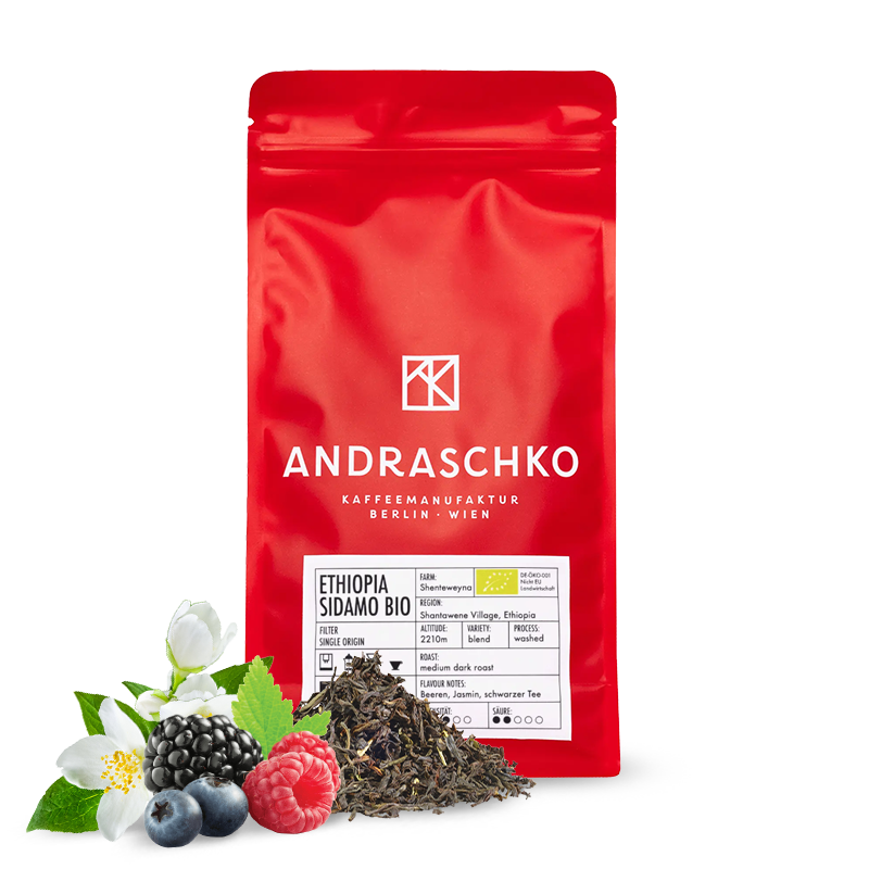 Výběrová káva Andraschko Etiopie SIDAMO