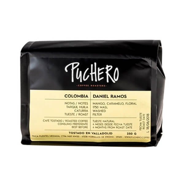 Výběrová káva Puchero Coffee Roasters Kolumbie DANIEL RAMOS