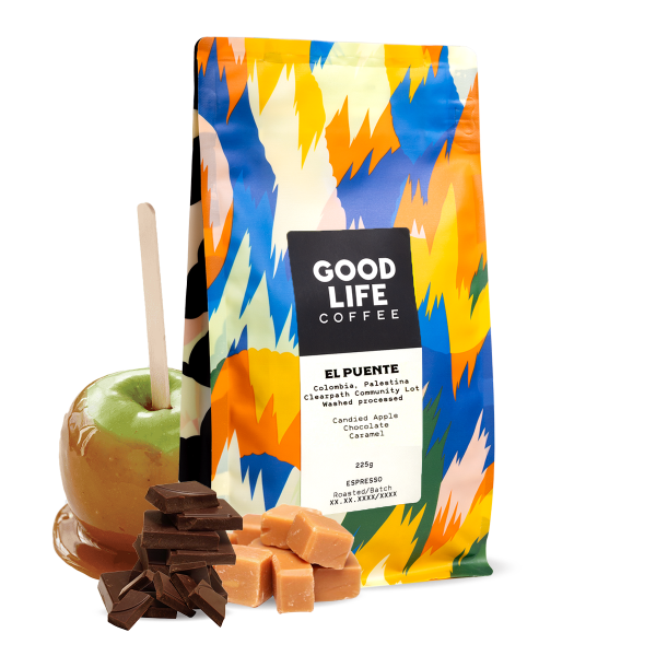 Výběrová káva Good Life Coffee Kolumbie EL PUENTE - espresso