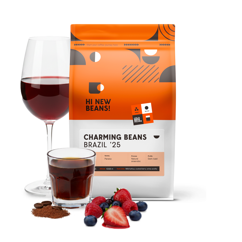 Výběrová káva Hi New Beans! Brazílie JOÃO MARCOS BOTELHO - CHARMING BEANS