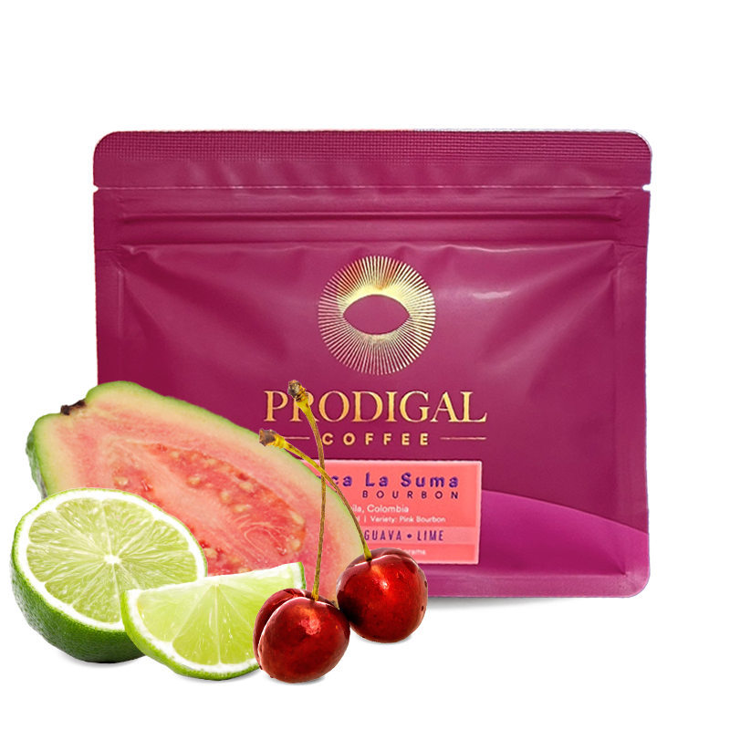 Výběrová káva Prodigal Coffee Kolumbie LA SUMA - pink bourbon - 150g