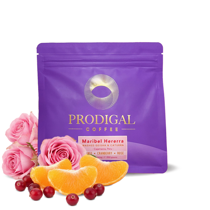 Výběrová káva Prodigal Coffee Peru MARIBEL HERERRA GESHA