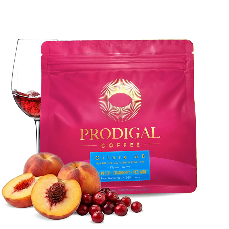 Výběrová káva Prodigal Coffee Keňa GITARE AB