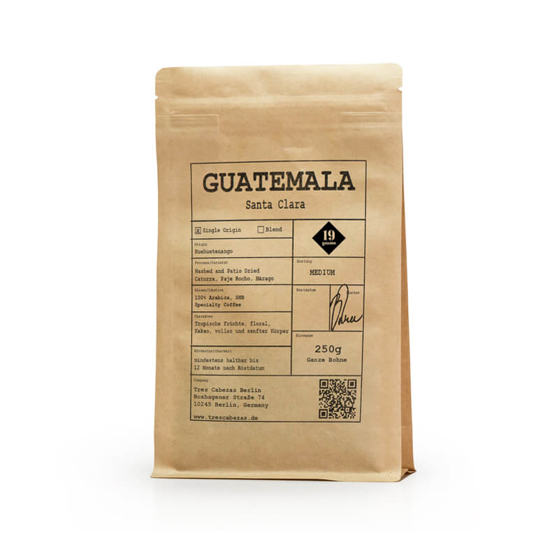 Výběrová káva 19grams coffee Guatemala SANTA CLARA - vyprodej
