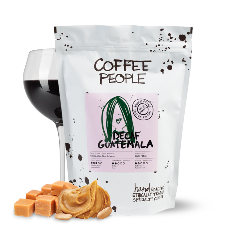 Výběrová káva Coffee People Guatemala LOMAS ALTAS - bezkofeinová