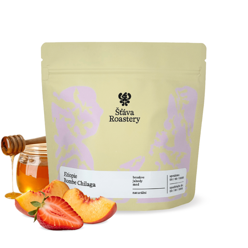 Výběrová káva Šťáva Roastery Etiopie BOMBE CHILAGA