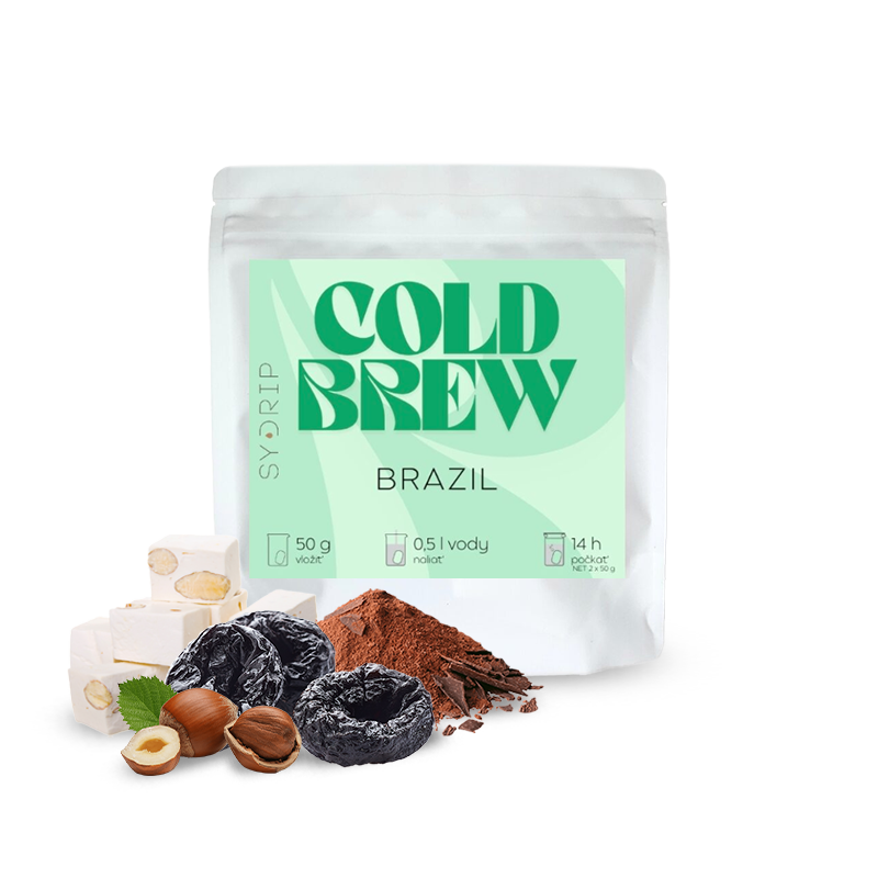 Výběrová káva Sydrip COLD BREW BAGS - Brazílie Daterra - 2ks/bal.