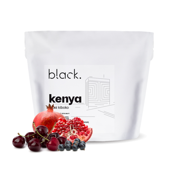 Výběrová káva black. Kenya KIJANI KIBOKO