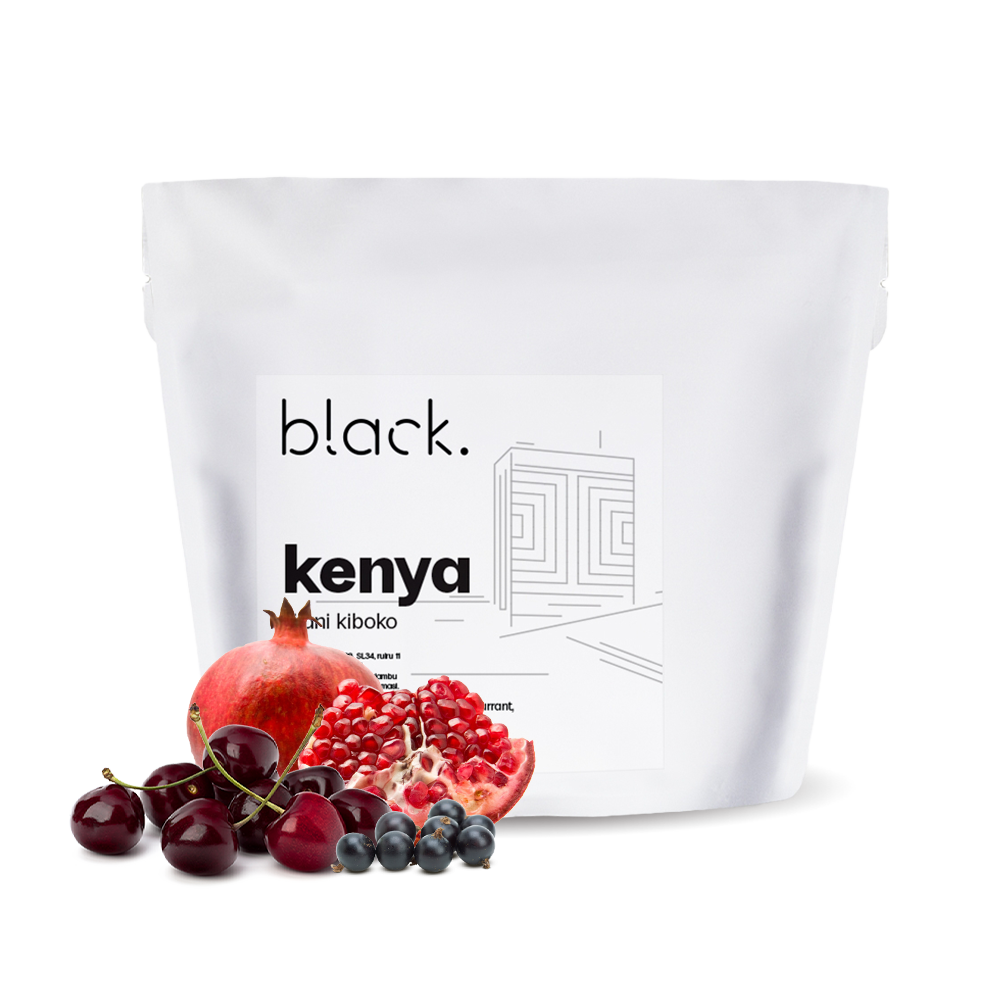 Výběrová káva black. Kenya KIJANI KIBOKO