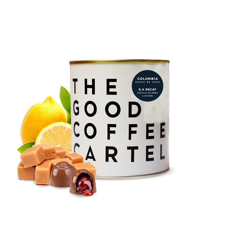 Výběrová káva The Good Coffee Cartel Kolumbie DE CAŇA - bezkofeinová