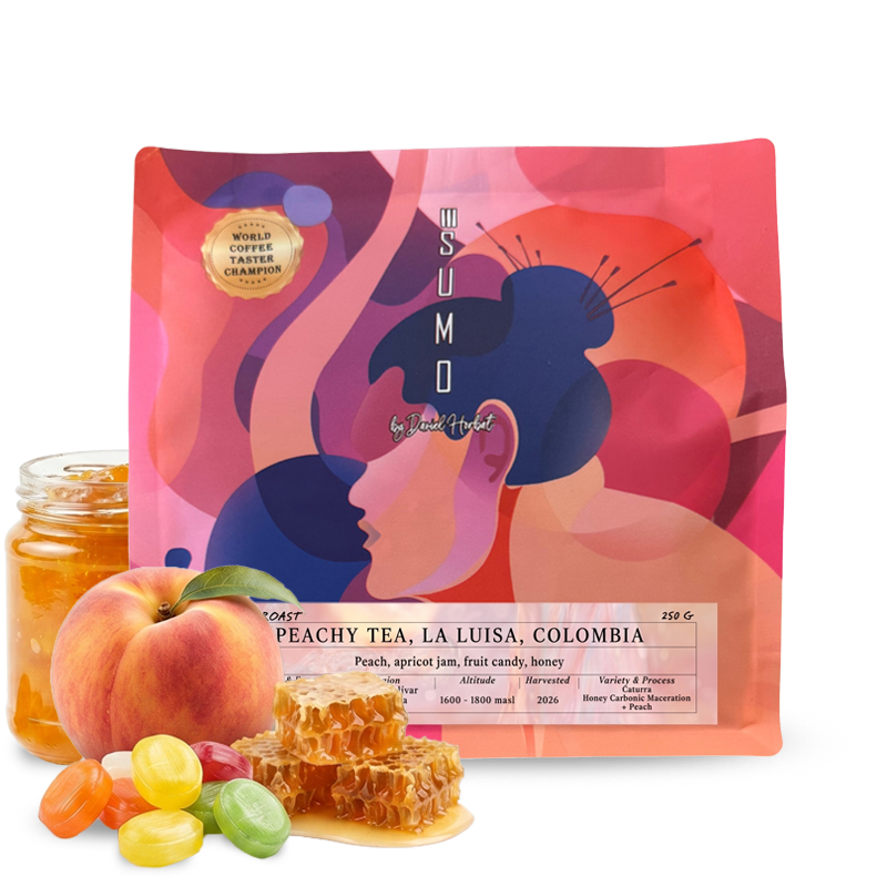 Výběrová káva SUMO Coffee Roasters Kolumbie LA LUISA PEACHY TEA