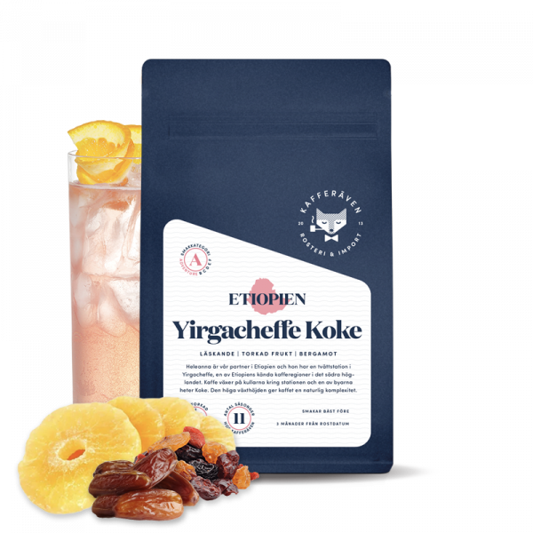 Výběrová káva  Kafferäven Per Nordby Etiopie YIRGACHEFFE KOKE