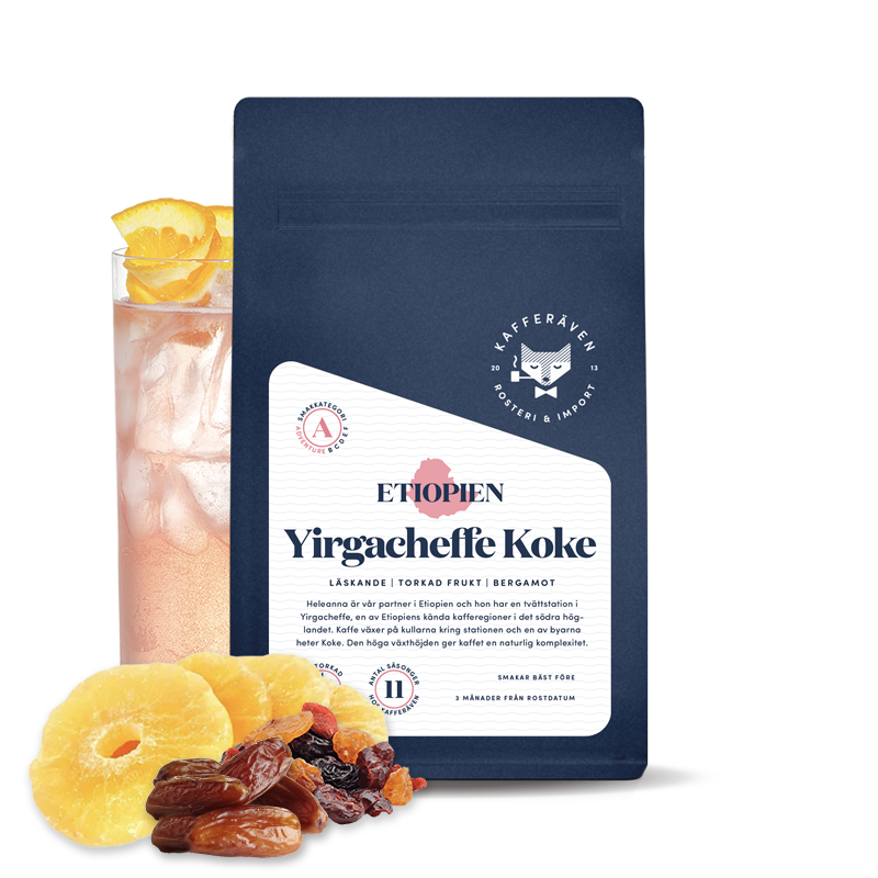 Výběrová káva  Kafferäven Per Nordby Etiopie YIRGACHEFFE KOKE