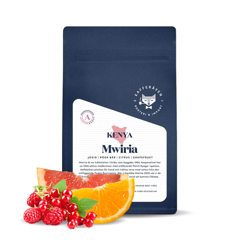 Výběrová káva  Kafferäven Per Nordby Keňa MWIRIA