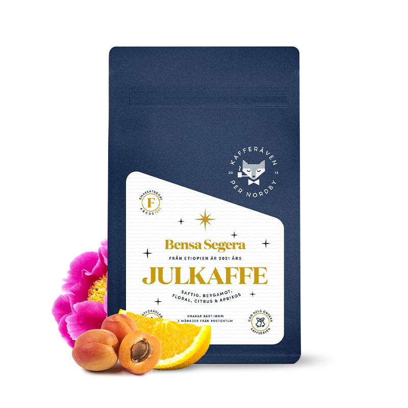 Výběrová káva  Kafferäven Per Nordby Etiopie JULKAFFE