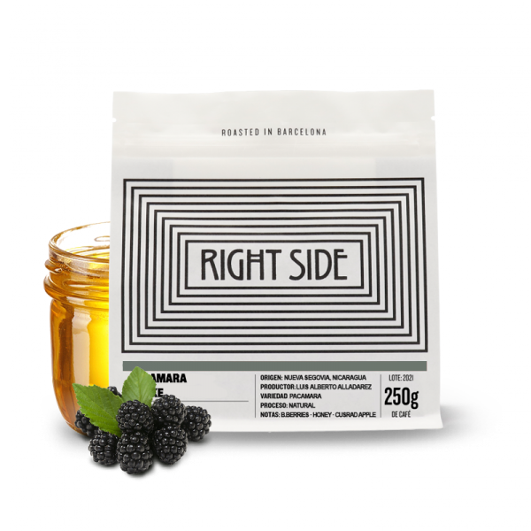 Výběrová káva Right Side Coffee Nikaragua PACAMARA SHAKE